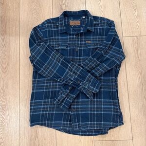 Orvis Men’s 100% Cotton Flannel Shirt Jacket size Large.
